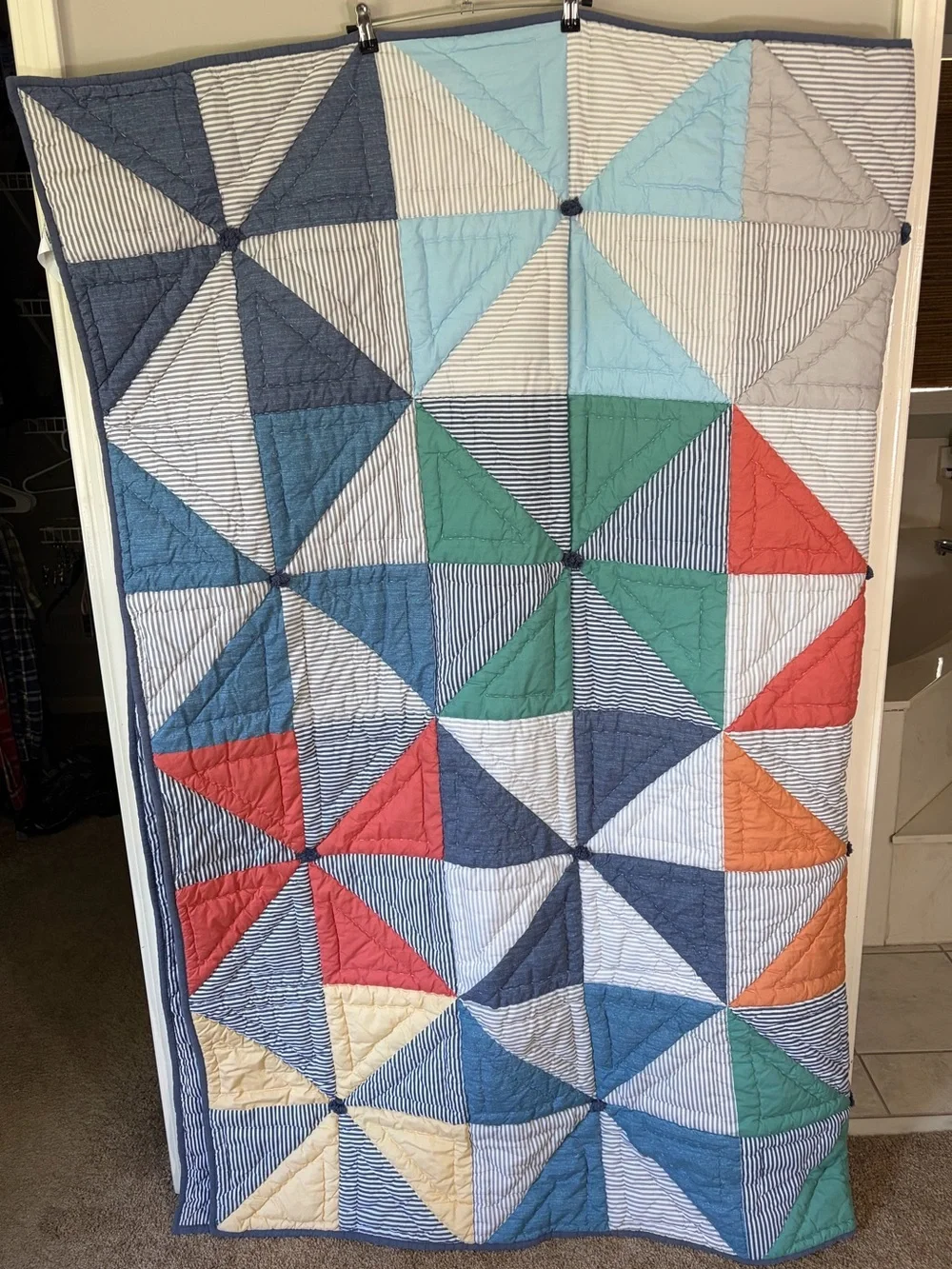 Pottery Barn Kids Pinwheel Quilt Twin